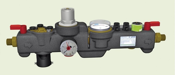 Grünbeck: Geno-therm-Armatur als Befüllanschluss an die Heizungsanlage.