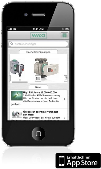 „Wilo Assistent“ für die mobilen Apple-Geräte. - © Wilo SE
