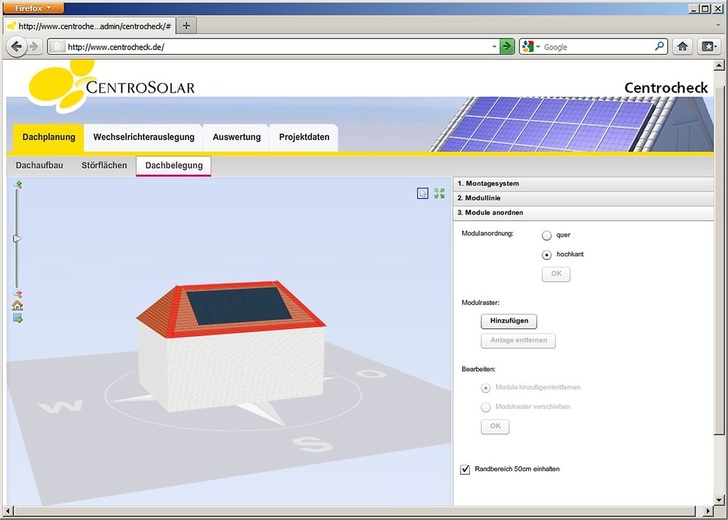 Centrocheck zur Planung von Centrosolar-PV-Anlagen. - © Centrosolar
