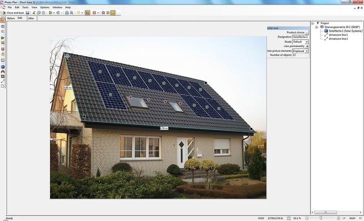 Valentin: Visualisierung einer PV-Anlage mit PV*SOL Pro 4.5. - © Valentin
