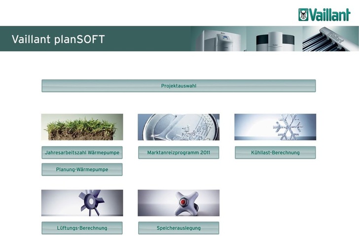 Vaillant plansoft: Einheitliche Plattform für die Haustechnikplanung.