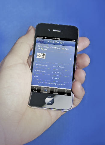 Buderus: Via iPhone-App über Ersatzteile informieren. - © Buderus
