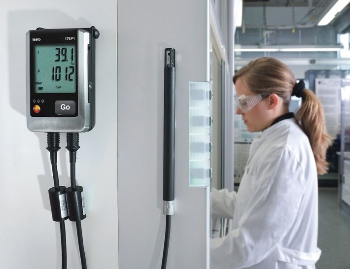 Testo-Datenlogger 176 P1 mit Absolutdruckmessung.
