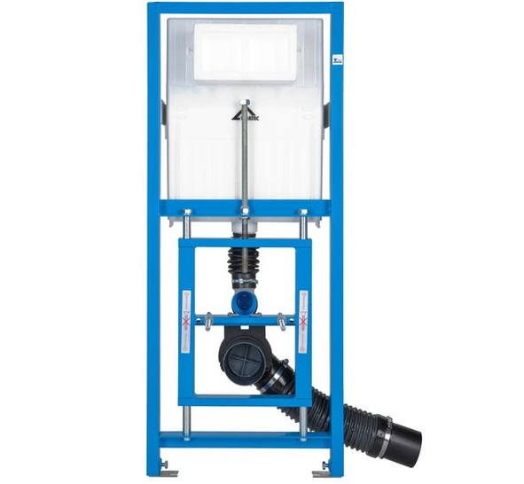 Höhenverstellbares Friaset WC-Modul. Ende 2011 trennt sich Friatec vom Produktprogramm Vorwandtechnik und konzentriert sich auf das Geschäftsfeld Rohrleitungen. (Quelle: Friatec)