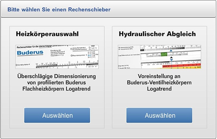 Buderus: App EasyPlan zur Dimensionierung von Heizkörpern.