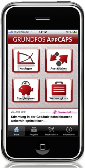 Grundfos: AppCAPS unterstützt bei Auslegung und Austausch von Pumpen.