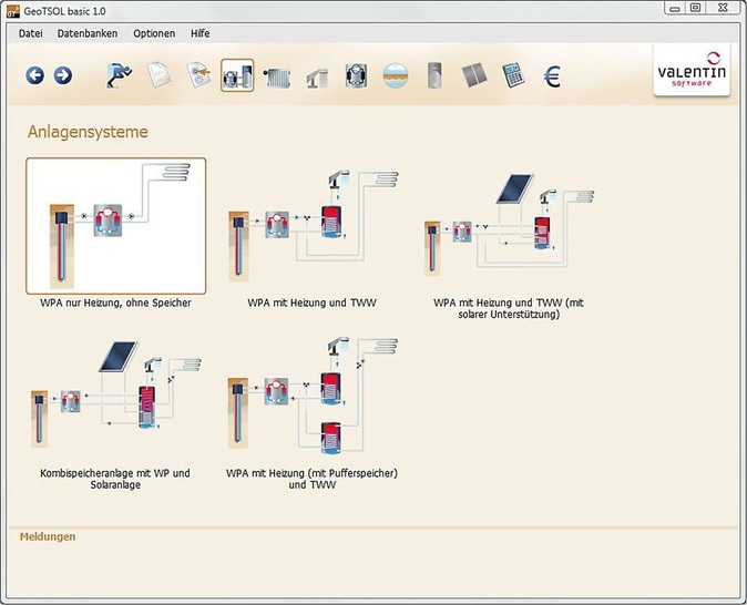 Valentin: Dynamisches ­Simulationsprogramm GeoT*SOL basic 1.0 für Wärme­pumpenanlagen.