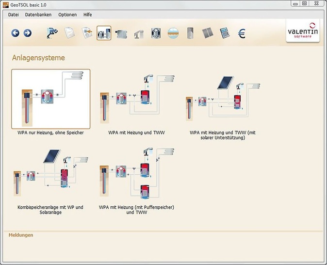 Valentin: Dynamisches ­Simulationsprogramm GeoT*SOL basic 1.0 für Wärme­pumpenanlagen. - © Valentin
