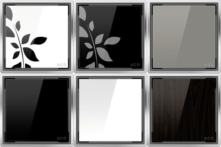 ACO Haustechnik: Glasabdeckungen für Punktabläufe mit vielen Designmöglichkeiten. - © ACO Haustechnik
 ACO Haustechnik: Glasabdeckungen für Punktabläufe mit vielen Designmöglichkeiten.