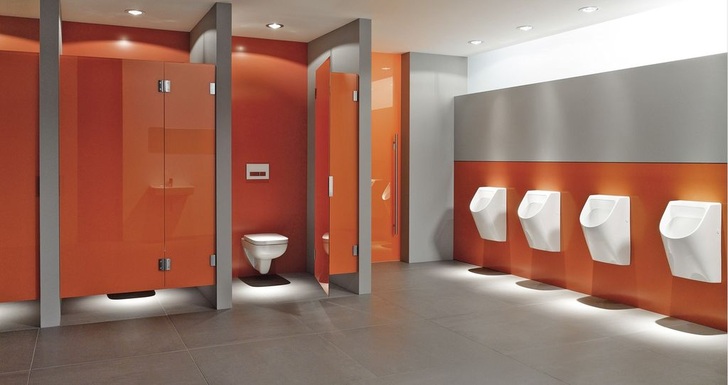 Keramag: „Flushcontrol 1000“ spült Urinale der Keramag-Serie „Renova Nr.1 Plan“ mit 0,5 l. - © Keramag
