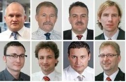 Horst Veitenhansl, Rainer Weber, Stefan Ketterle und Rainer Hartmann (oben v.l.) sowie Mirko Hebenstreit, Hermann Hell, Daniel Fischhaber, Alwin Krumpholz (unten v.l.).