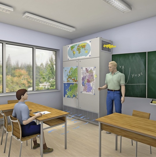 Kampmann KN800 mit simulierter Luftführung.