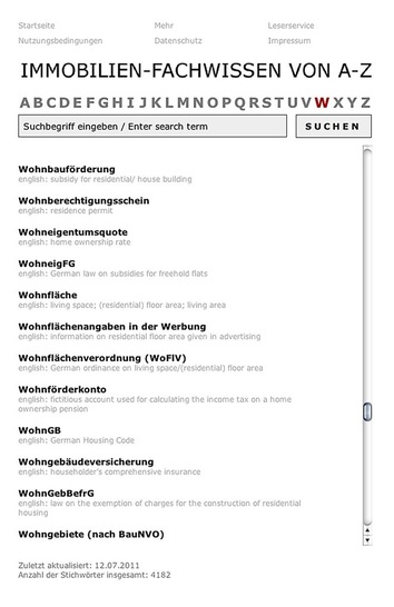 Grabener Verlag: Online-Lexikon der Immobilienwirtschaft.