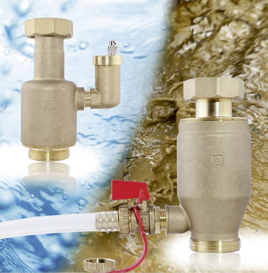 Afriso-Euro-Index: Luft- und Schlamm­abscheider für Warm­wasser-Heizungsanlagen und Fußbodenheizungen.