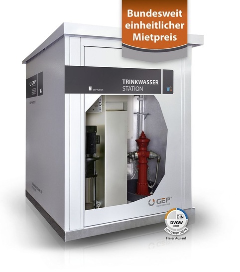 GEP: „TrinkwasserStation“ für zeitlich begrenzte Anschlüsse.