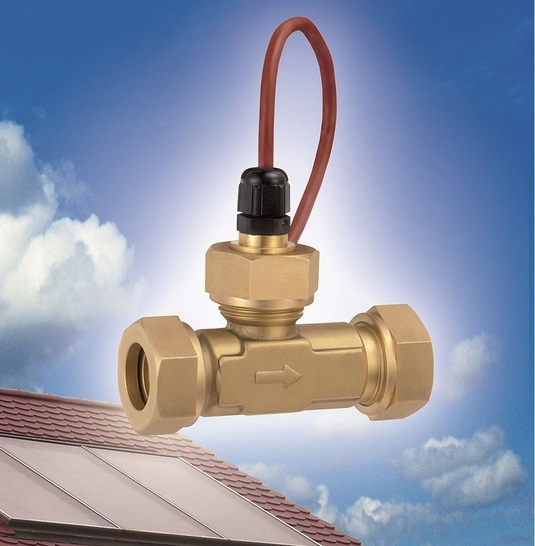 SIKA-Durchflusssensor für Solaranlagen.