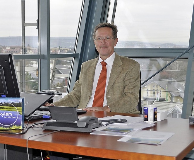 Gerhard Böttle, Segmentleiter SHK und Niederlassungsleiter Fellbach der Xylem Water Systems Deutschland GmbH, ist mit dem ehemaligen Laing-Team in größere Räumlichkeiten nach Fellbach umgezogen. - © Xylem
 Gerhard Böttle, Segmentleiter SHK und Niederlassungsleiter Fellbach der Xylem Water Systems Deutschland GmbH, ist mit dem ehemaligen Laing-Team in größere Räumlichkeiten nach Fellbach umgezogen.