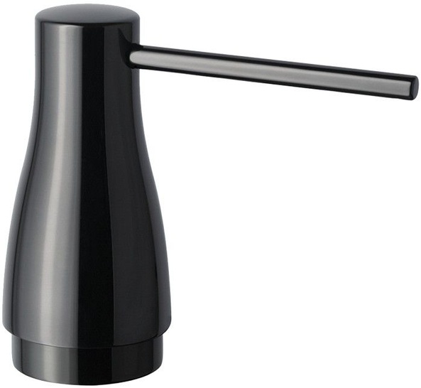 KWC: Der Seifenspender in Schwarz verchromt ­ergänzt die Küchenarmatur KWC EVE.