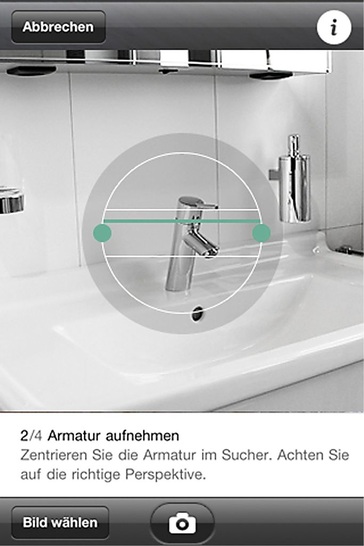 iPhone-App Hansgrohe@home. - © Hansgrohe
