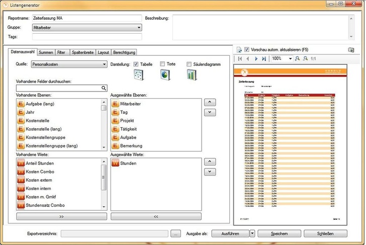 Kobold: Listengenerator in S-Control.