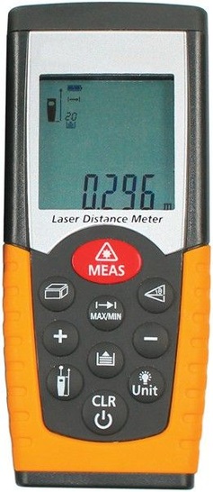 Dostmann: Laser-Distanzmessgerät LM 50 zur Entfernungsmessung und Berechnung von Flächen und Volumina.