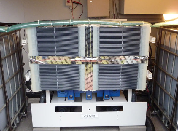5-kW-Redox-Flow-Batterie im Energiepark der Ostfalia Hochschule.