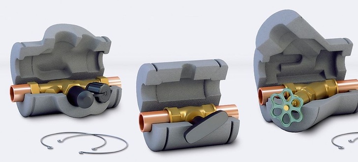 NMC: Climaflex-SystemDämmkappen. - © NMC
 NMC: Climaflex-SystemDämmkappen.