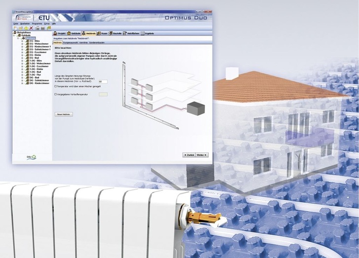 Hottgenroth/ETU: „Optimus Duo“ zum Hydraulischen Abgleich von Heizkörper- und Flächenheizsystemen.