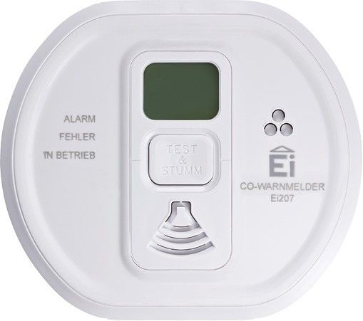 Ei Electronics: KohlenmonoxidWarnmelder Ei207D_208D mit Display.