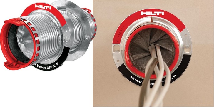 Hilti: Brandschutzhülse CFS-SL. - © Hilti
