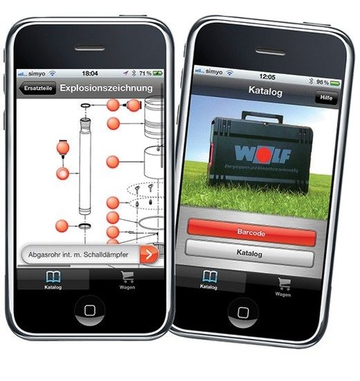 Wolf: Ersatzteile-App mit integrierter Bestellfunktion.