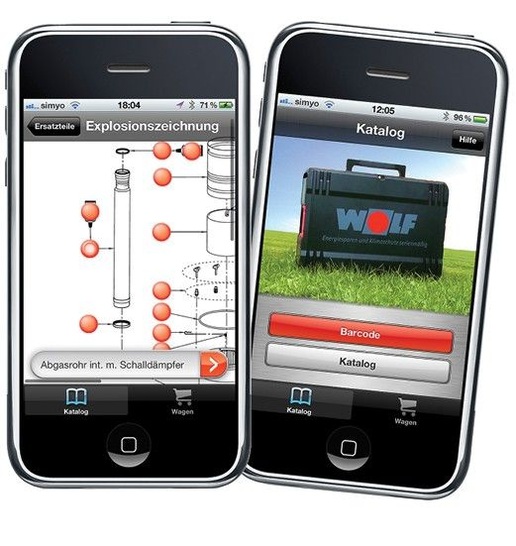 Wolf: Ersatzteile-App mit integrierter Bestellfunktion. - © Wolf
