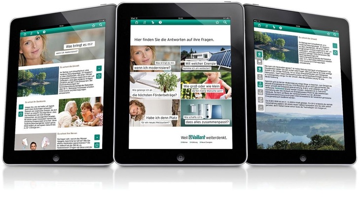 Ratgeber-App „Vaillant Modernisierer“. - © Vaillant
 Ratgeber-App „Vaillant Modernisierer“.