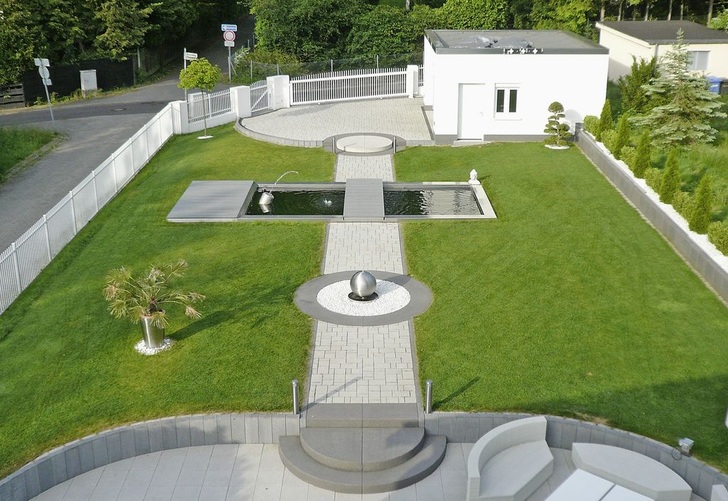 Abb. 1 Der Garten von Familie Schenk ist mit vielen elektrischen Annehmlichkeiten ausgestattet.