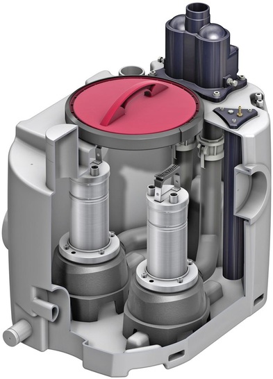 ACO Haustechnik: ­Abwasserhebeanlage Muli-Mini duo.