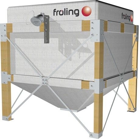 Fröling: Sacksilo mit bis zu 60 % mehr Lagervolumen.