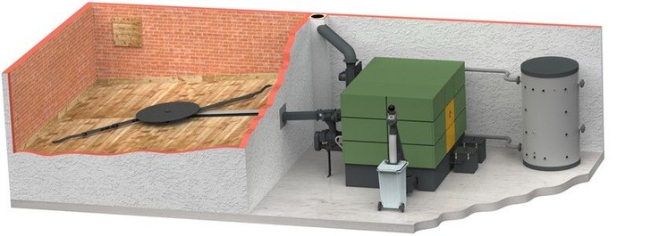 HDG Bavaria: Heizkessel HDG M300-400 für Hackschnitzel, Späne und Pellets.