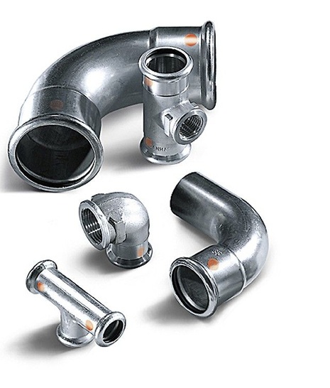 Sanha-Therm Systempressfittings aus C-Stahl. - © Sanha
