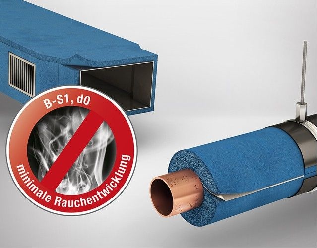 Armacell: Dämmstoff Armaflex Ultima mit äußerst geringer Rauchdichte.