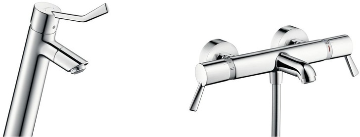 Hansgrohe: Talis Care für den Waschtisch und Ecostat Comfort Care für die Wanne. - © Hansgrohe
