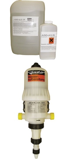 Judo: Zweikomponentensystem JLS DUO und Mechados Dosierpumpenanlage.