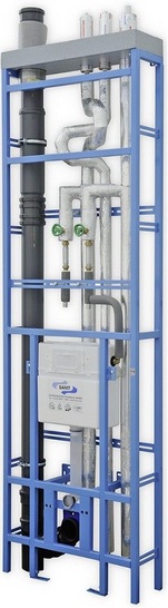 Sanit: Maßgenau angefertigtes Installations­register für den Trockenbau.