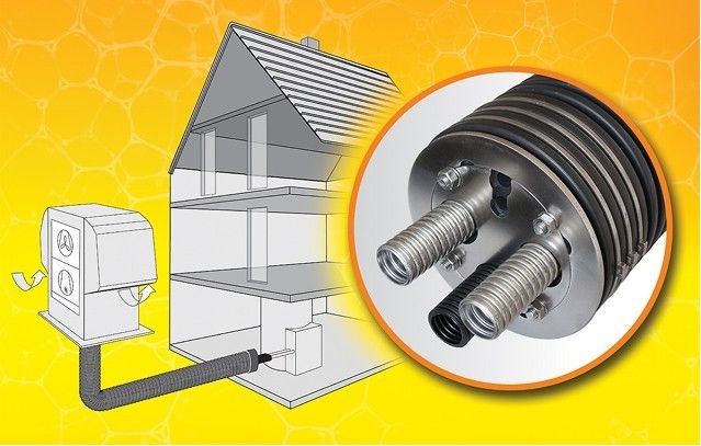 Aeroline: Erdverlegtes Anschlusssystem für Luft/Wasser-Wärmepumpen.