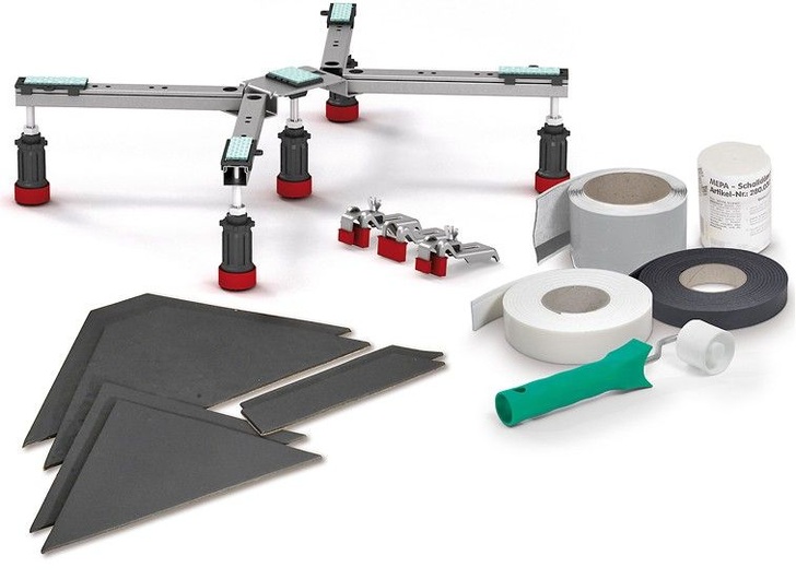 Mepa: Duschwannen-Set BW-5 Maxi für Stahlwannen.