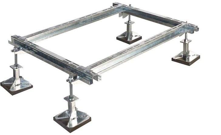 Calpeda: Aufstellsystem „Cube Foot“ mit vielen Kombinations- und Erweiterungsmöglichkeiten. - © Calpeda
 Calpeda: Aufstellsystem „Cube Foot“ mit vielen Kombinations- und Erweiterungsmöglichkeiten.