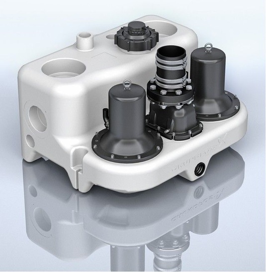 Grundfos: Fäkalienhebeanlage der Baureihe Multilift.