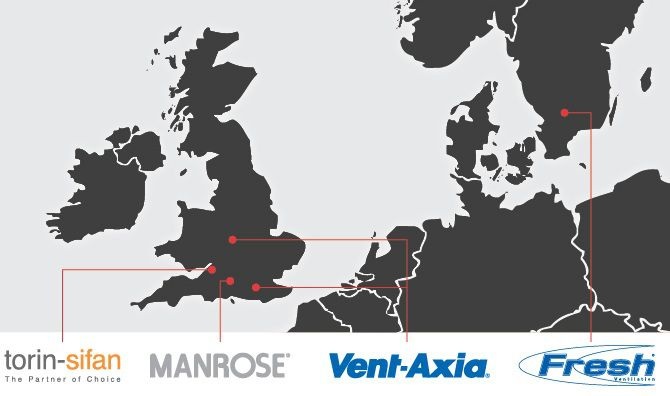 Unternehmen der Volution Group. - © Volution Group
 Unternehmen der Volution Group.