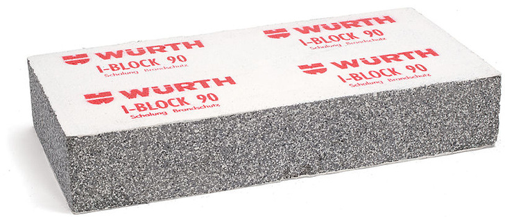 Würth I-Block 90: Schalung und Brandschutz für Installationsschächte.