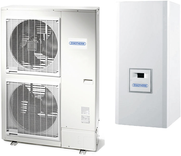 Zewotherm: Luft/Wasser-Wärmepumpen High Power in Split-Bauweise.