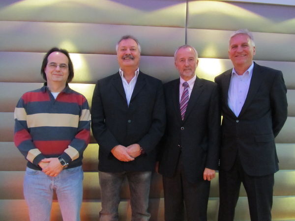 Dr. Matthias Schmitt, Wolfgang Zaremski, Dr. Harald Kaiser, Norbert Hengstermann. - © VDKF
 Dr. Matthias Schmitt, Wolfgang Zaremski, Dr. Harald Kaiser, Norbert Hengstermann.